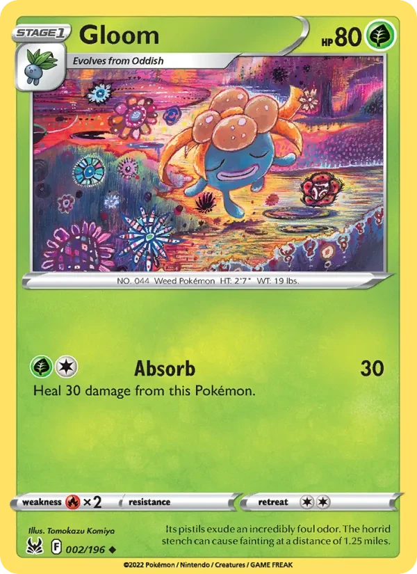 Gloom 002/196 Lost Origin Pokémon card