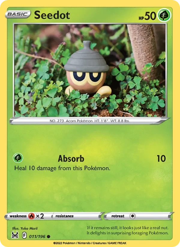 Seedot 011/196 Lost Origin Pokémon card