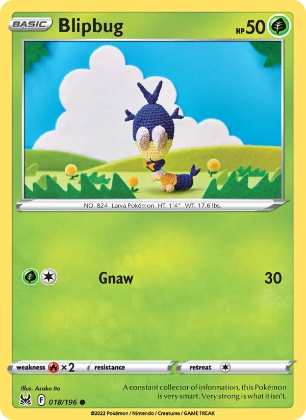 Blipbug 018/196 Lost Origin Pokémon kaart