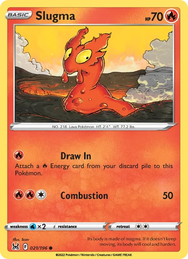 Slugma 021/196 Lost Origin Pokémon card