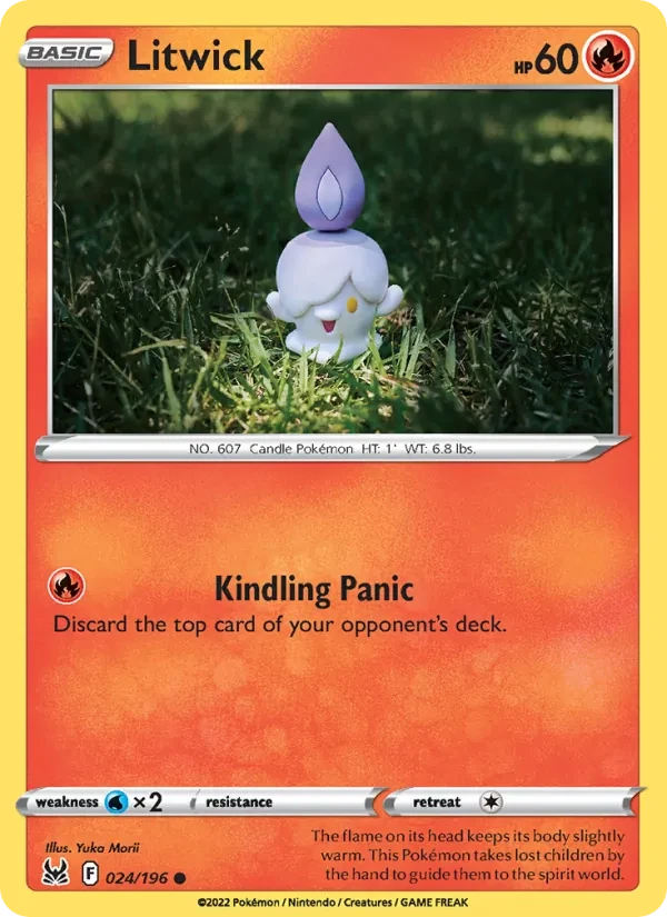 Litwick 024/196 Lost Origin Pokémon card