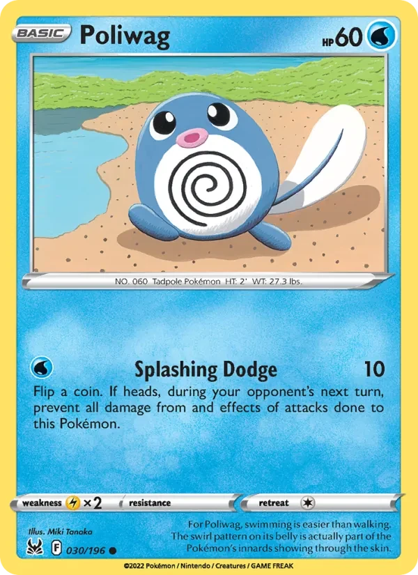 Poliwag 030/196 Lost Origin Pokémon card