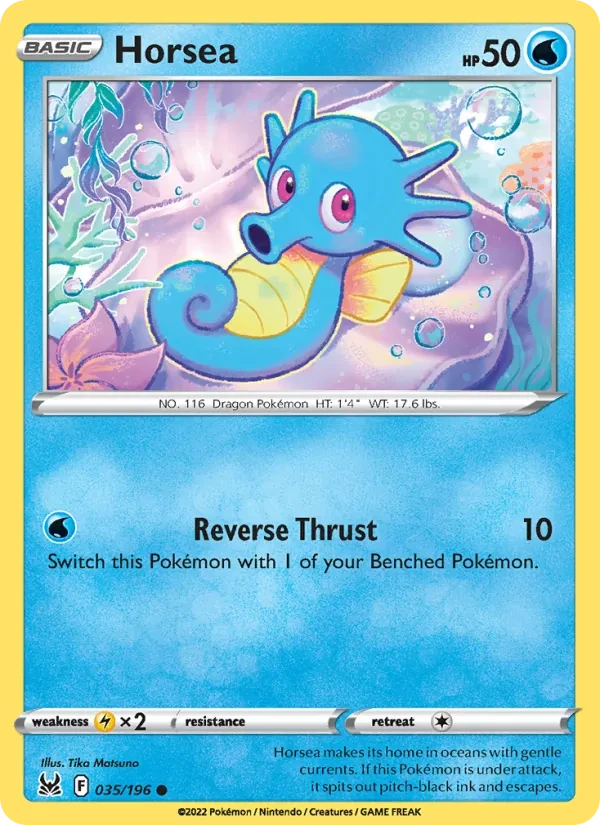 Horsea 035/196 Lost Origin Pokémon card