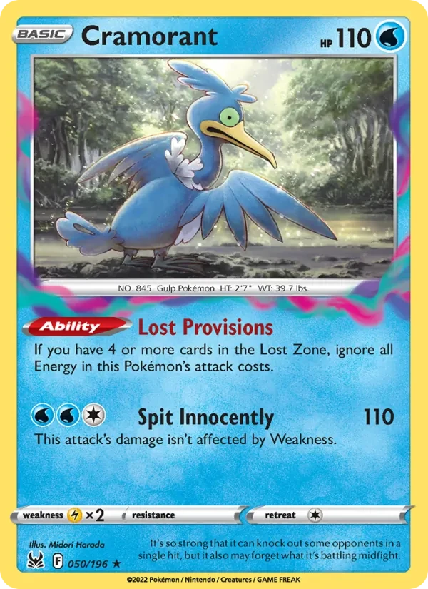 Cramorant 050/196 Lost Origin Pokémon card