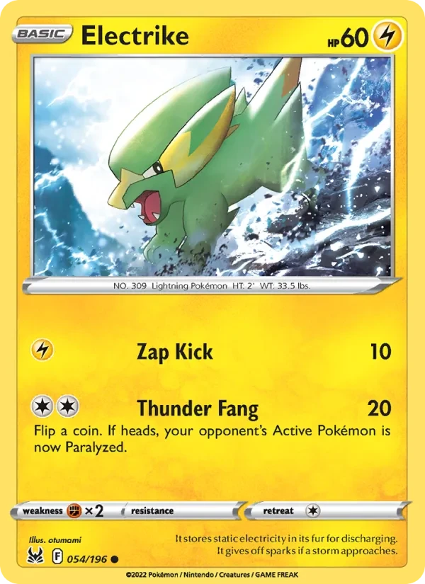 Electrike 054/196 Lost Origin Pokémon card