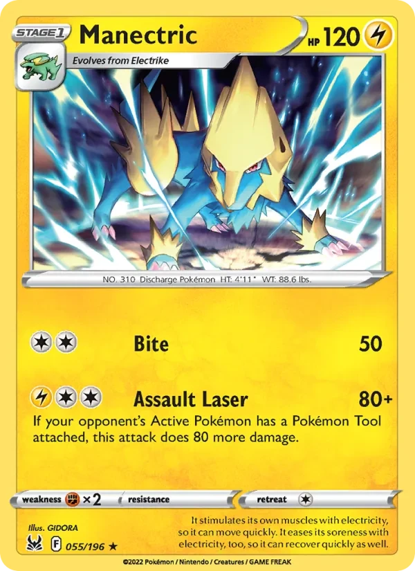 Carte Pokémon Manectric 055/196 Lost Origin