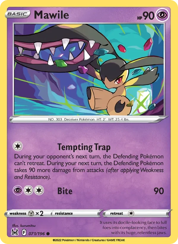 Carta Pokémon Mawile 071/196 Lost Origin