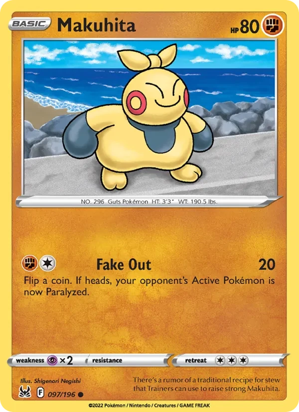 Makuhita 097/196 Lost Origin Pokémon card