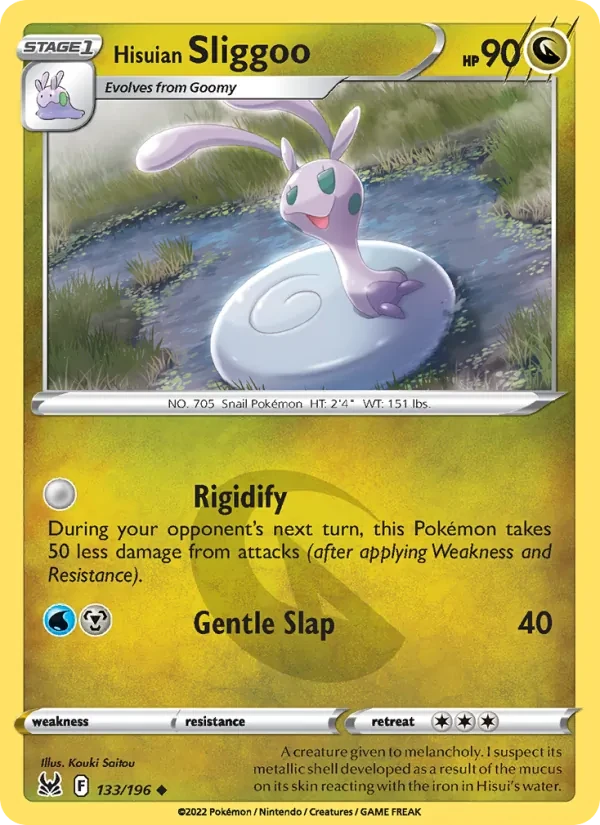 Hisuian Sliggoo 133/196 Lost Origin Pokémon card