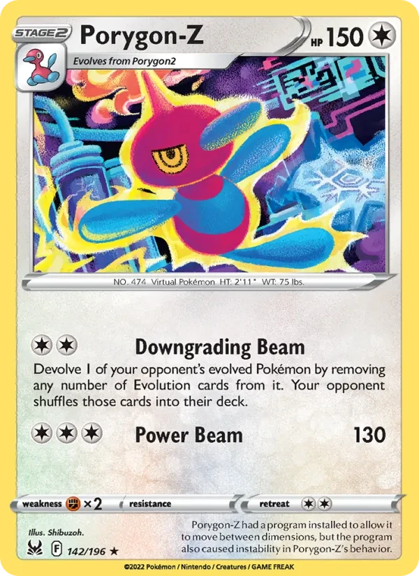 Porygon-Z 142/196 Lost Origin Pokémon Karte