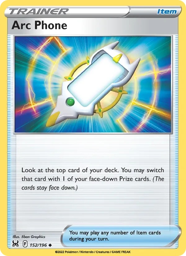 Arc Phone 152/196 Lost Origin Pokémon card