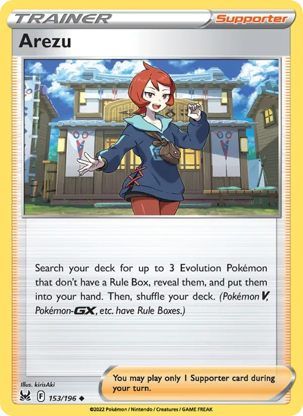 Carte Pokémon Arezu 153/196 Lost Origin