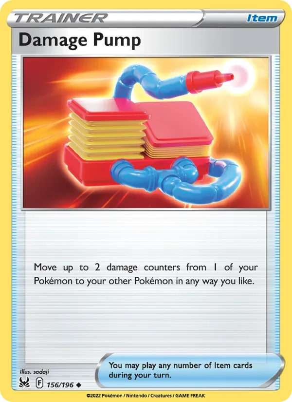 Damage Pump 156/196 Lost Origin Pokémon card
