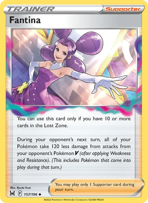 Fantina 157/196 Lost Origin Pokémon card