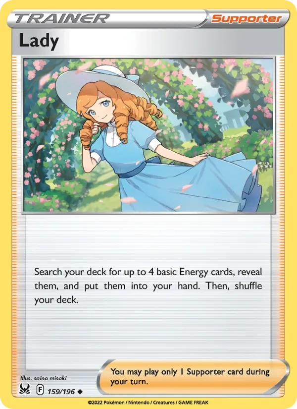 Lady 159/196 Lost Origin Pokémon card