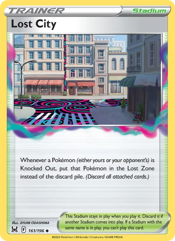 Lost City 161/196 Lost Origin Pokémon card