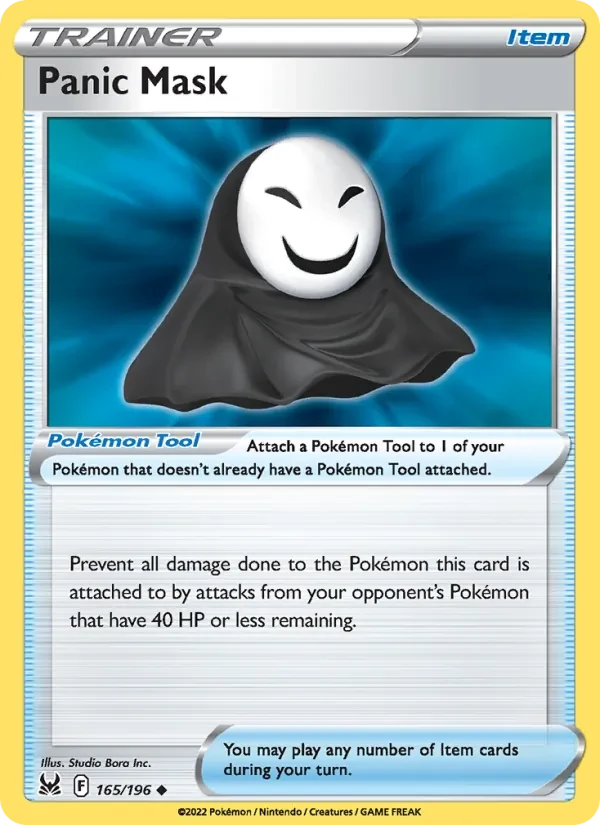 Panic Mask 165/196 Lost Origin Pokémon card