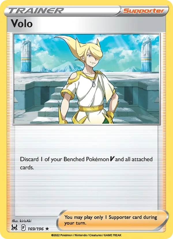 Volo 169/196 Lost Origin Pokémon Karte