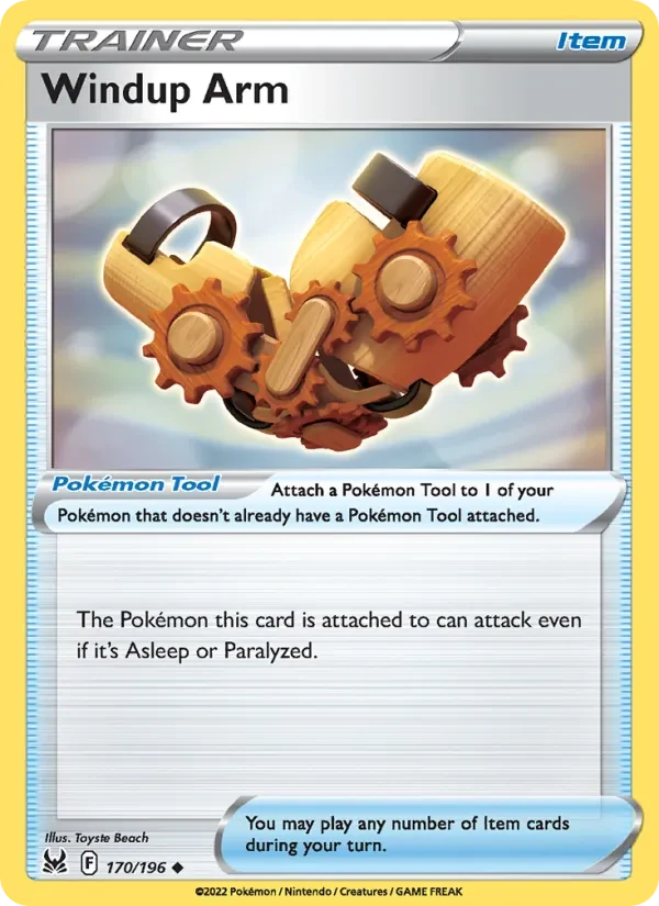 Windup Arm 170/196 Lost Origin Pokémon card
