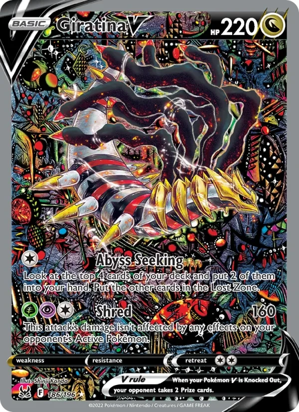 Giratina V 186/196 Lost Origin Pokémon card