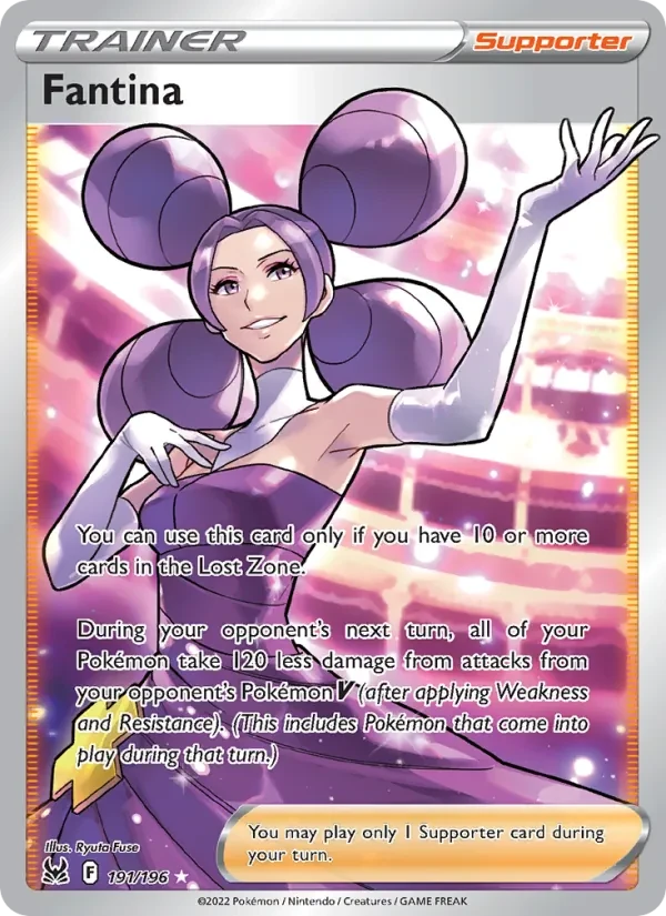 Fantina 191/196 Lost Origin Pokémon card