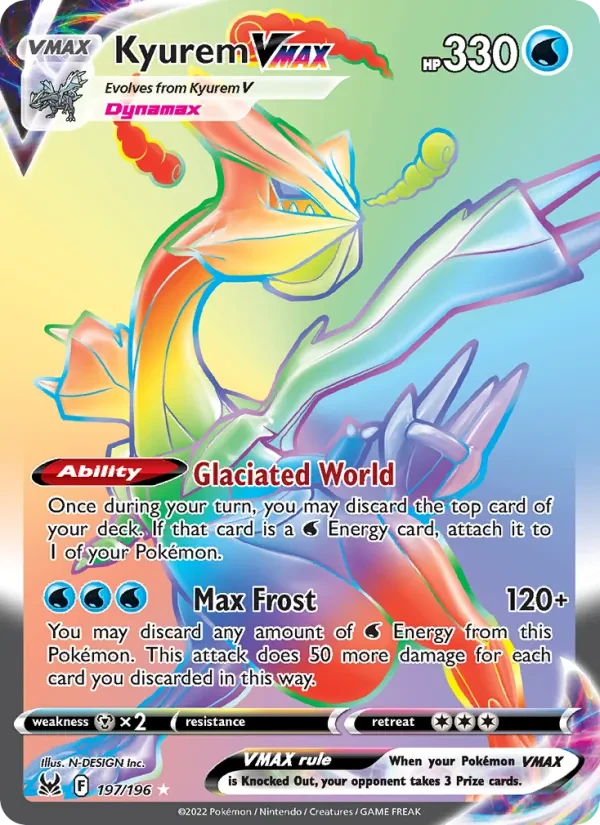 Kyurem VMAX 197/196 Lost Origin Pokémon card