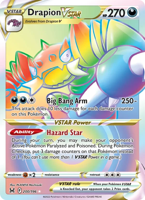 Drapion VSTAR 200/196 Lost Origin Pokémon card