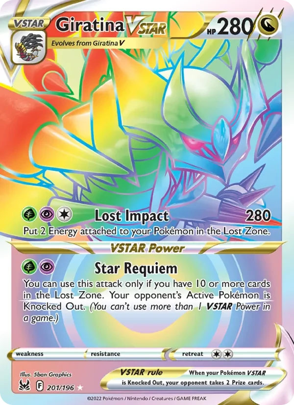 Giratina VSTAR 201/196 Lost Origin Pokémon card