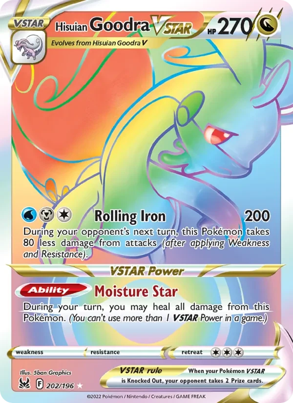 Hisuian Goodra VSTAR 202/196 Lost Origin Pokémon card