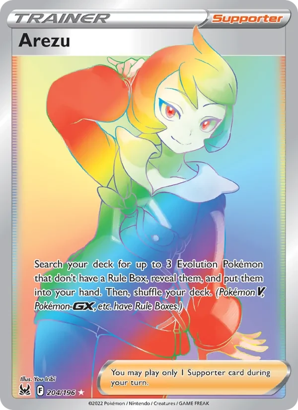 Arezu 204/196 Lost Origin Pokémon card