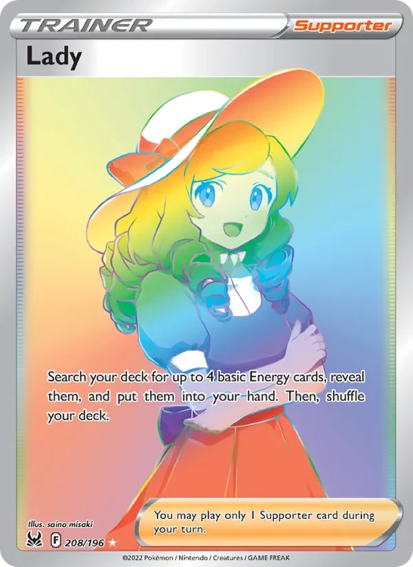Lady 208/196 Lost Origin Pokémon card