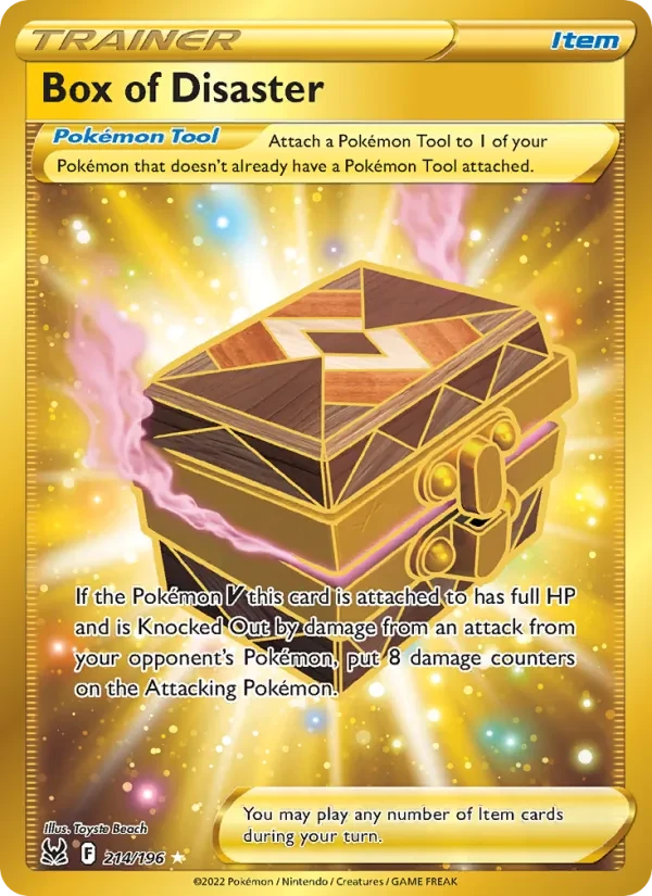 Box of Disaster 214/196 Lost Origin Pokémon card