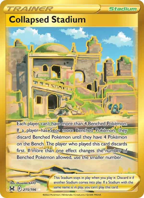Collapsed Stadium 215/196 Lost Origin Pokémon kaart