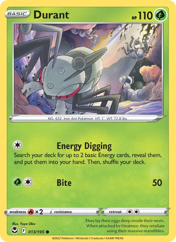Durant 013/195 Silver Tempest Pokémon kaart