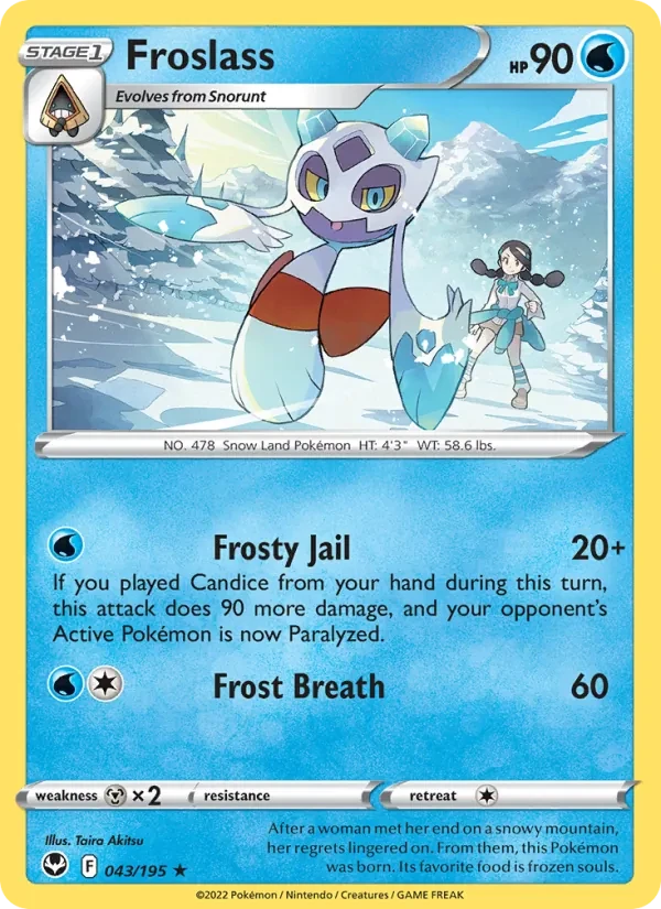 Froslass 043/195 Silver Tempest Pokémon card