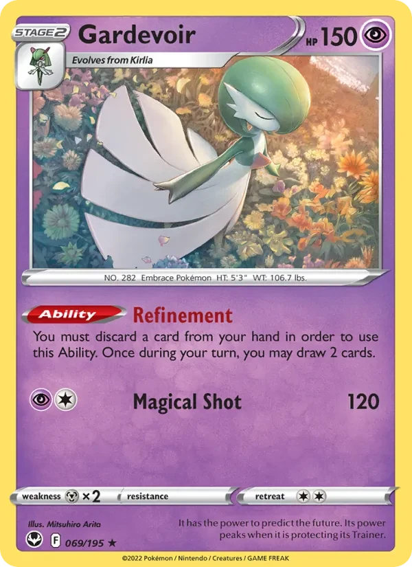 Gardevoir 069/195 Silver Tempest Pokémon card