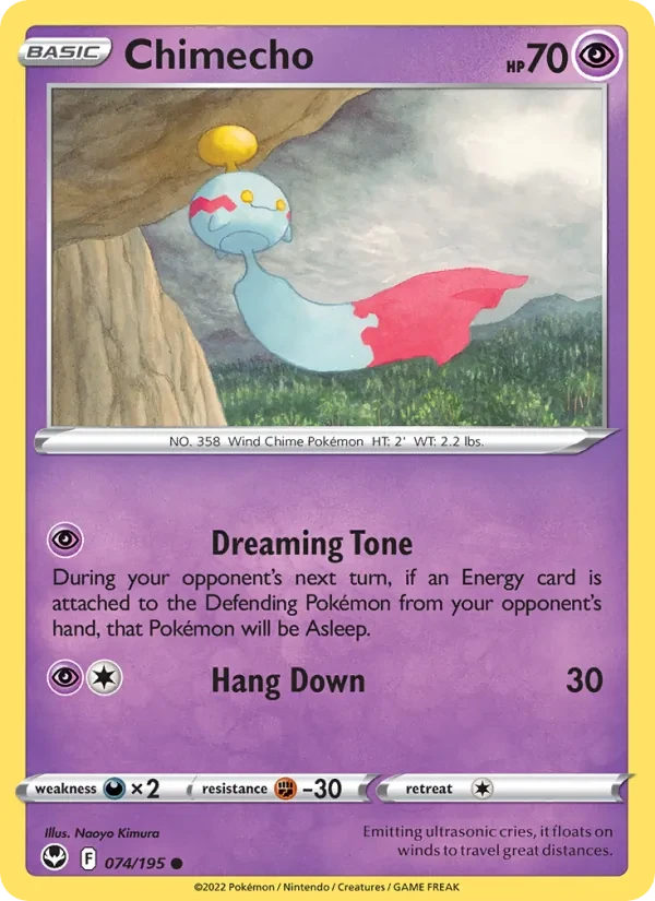 Chimecho 074/195 Silver Tempest Pokémon card