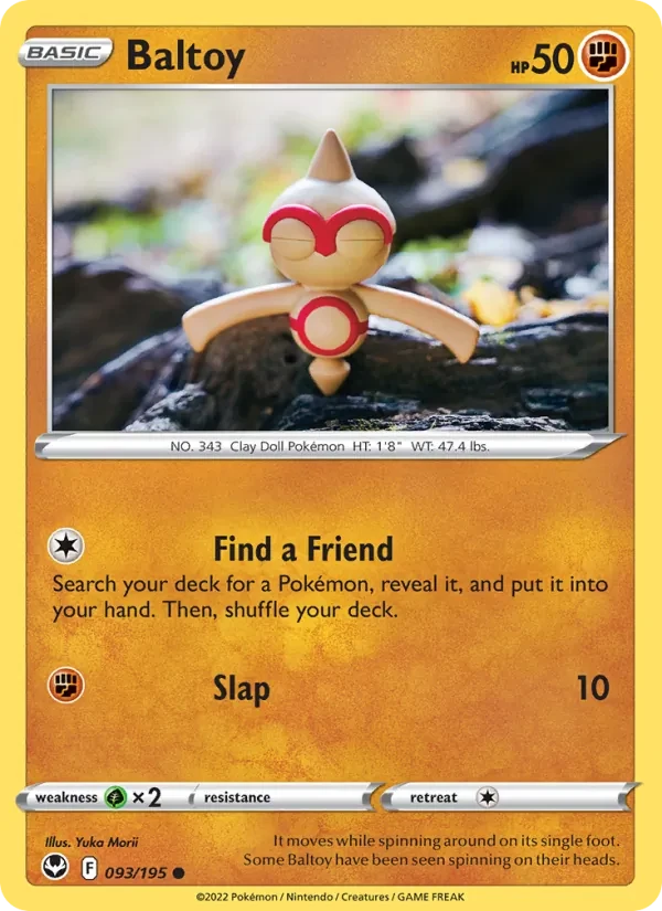 Baltoy 093/195 Silver Tempest Pokémon card