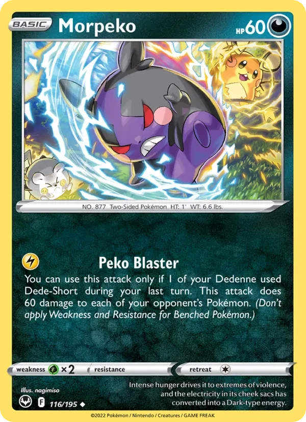 Carta Pokémon Morpeko 116/195 Silver Tempest