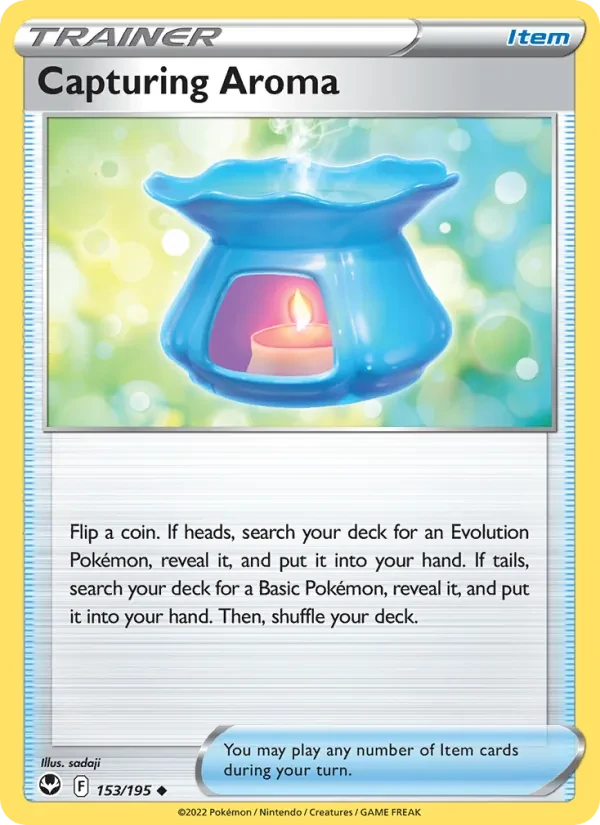 Capturing Aroma 153/195 Silver Tempest Pokémon card