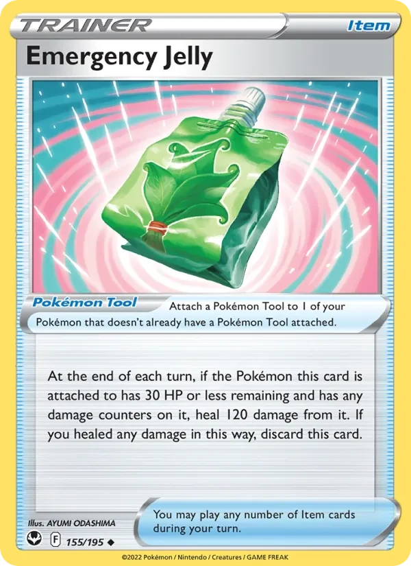 Emergency Jelly 155/195 Silver Tempest Pokémon card
