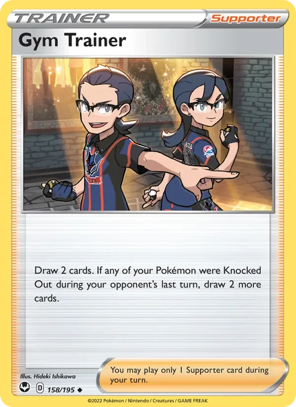 Gym Trainer 158/195 Silver Tempest Pokémon card