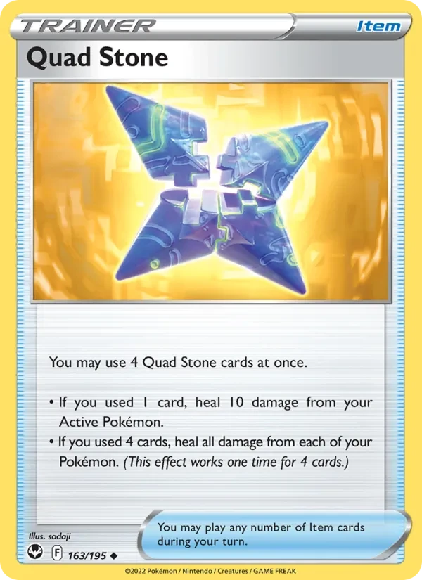 Quad Stone 163/195 Silver Tempest Pokémon card