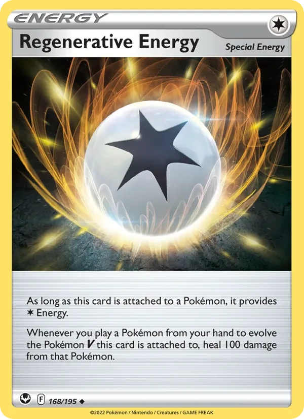 Regenerative Energy 168/195 Silver Tempest Pokémon card
