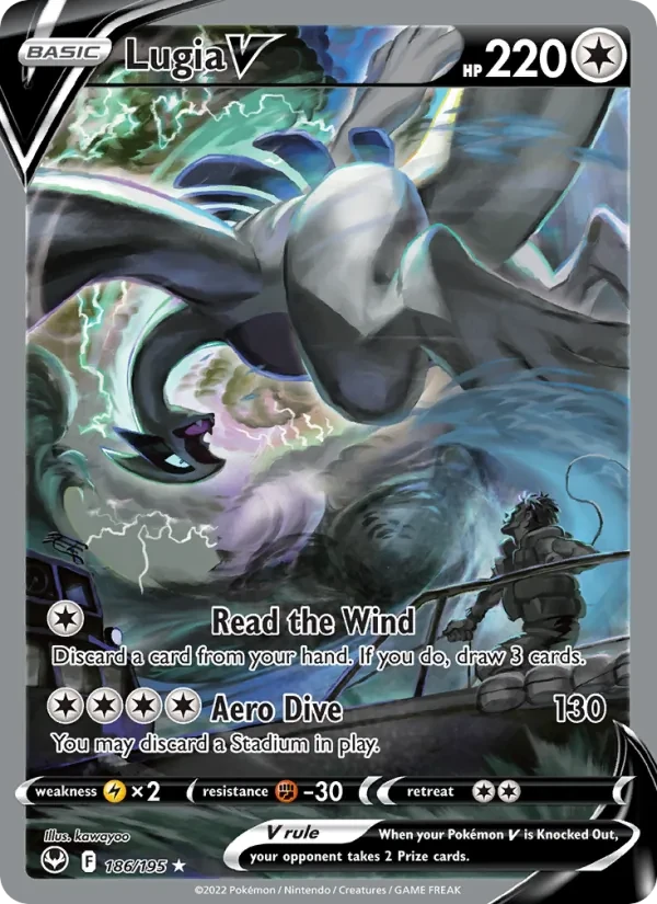 Lugia V 186/195 Silver Tempest Pokémon card