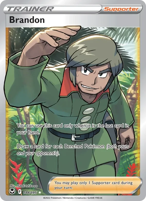 Brandon 188/195 Silver Tempest Pokémon card
