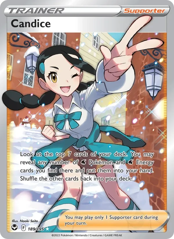 Candice 189/195 Silver Tempest Pokémon card