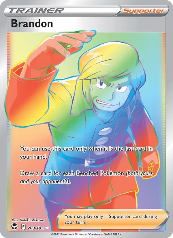 Brandon 203/195 Silver Tempest Pokémon card