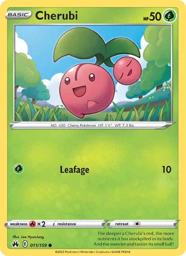 Cherubi 011/159 Crown Zenith Pokémon card