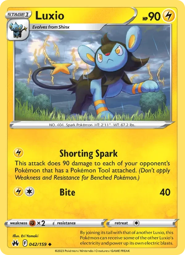 Luxio 042/159 Crown Zenith Pokémon Karte